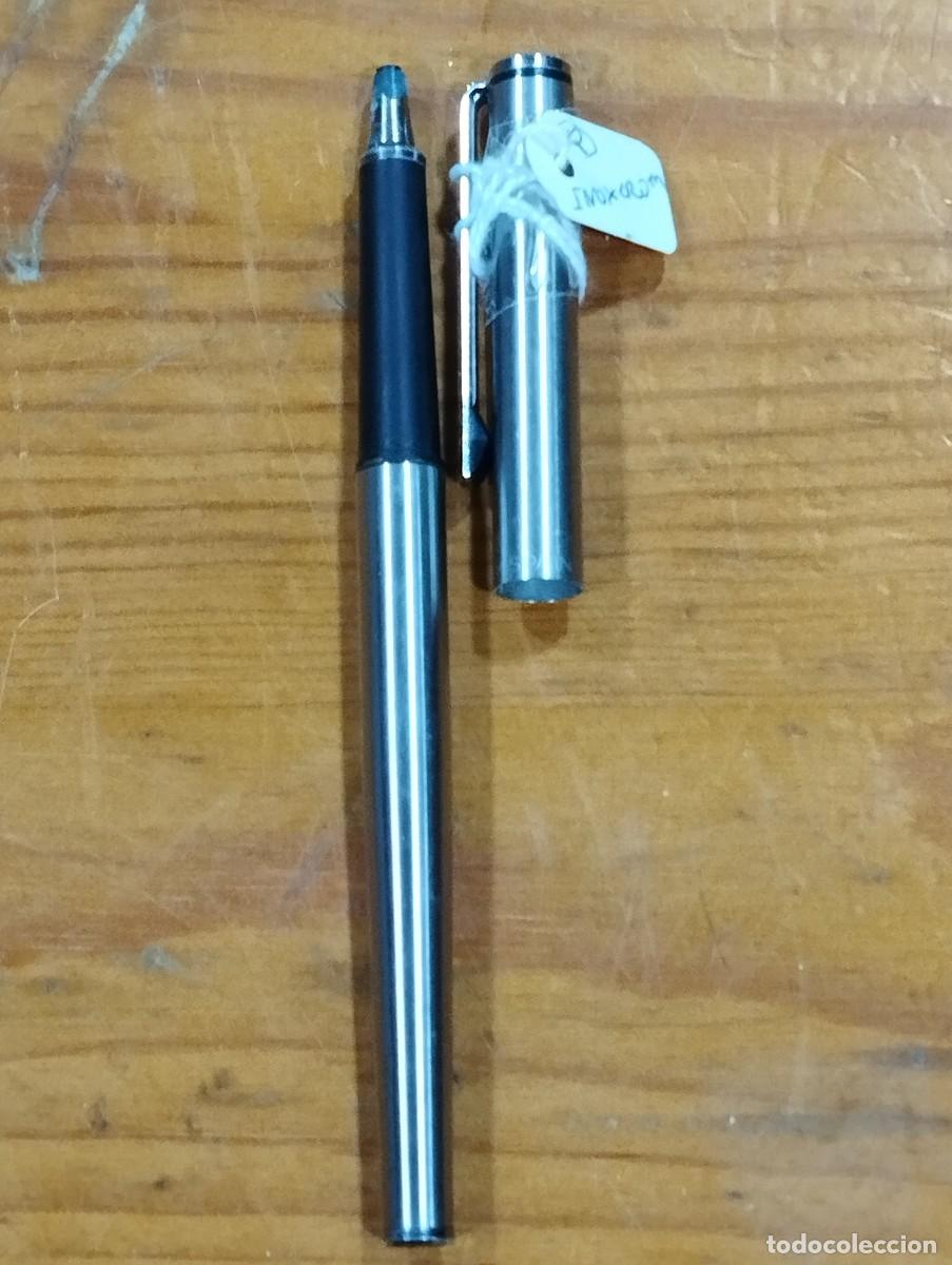 Bol&iacute;grafos antiguos: ROLLER INOXCROM MOD. 1800 DE ACERO. CON CAPUCH&Oacute;N. - Foto 4