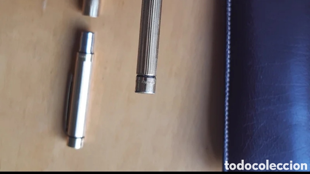 Bol&iacute;grafos antiguos: Boli y pluma de oro y estuche - Foto 4