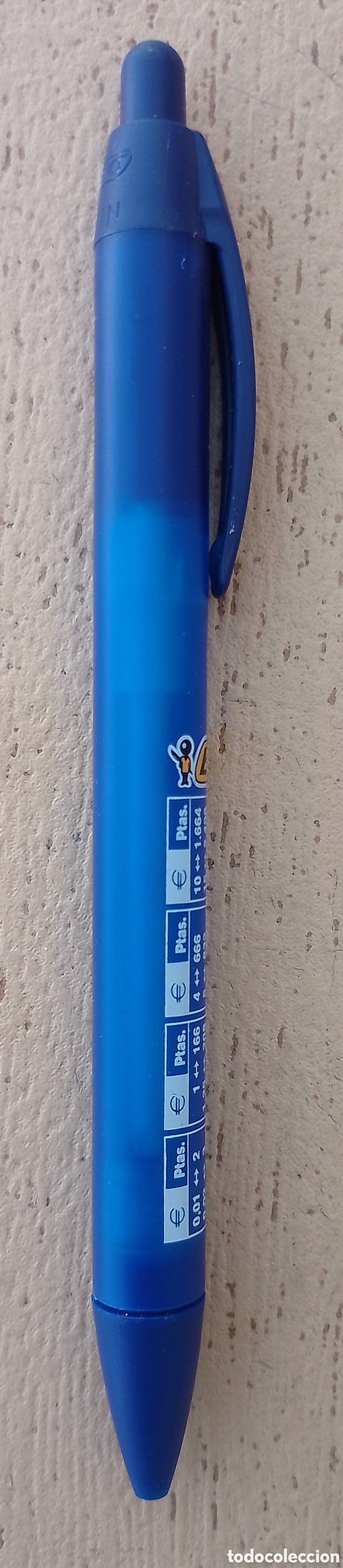 Bol&iacute;grafos antiguos: Boligrafo BIC con Tabla de Conversi&oacute;n - Foto 2