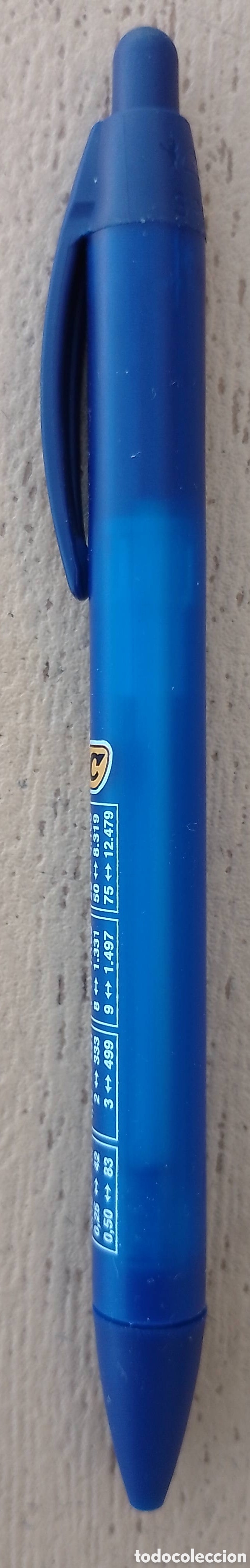 Bol&iacute;grafos antiguos: Boligrafo BIC con Tabla de Conversi&oacute;n - Foto 4