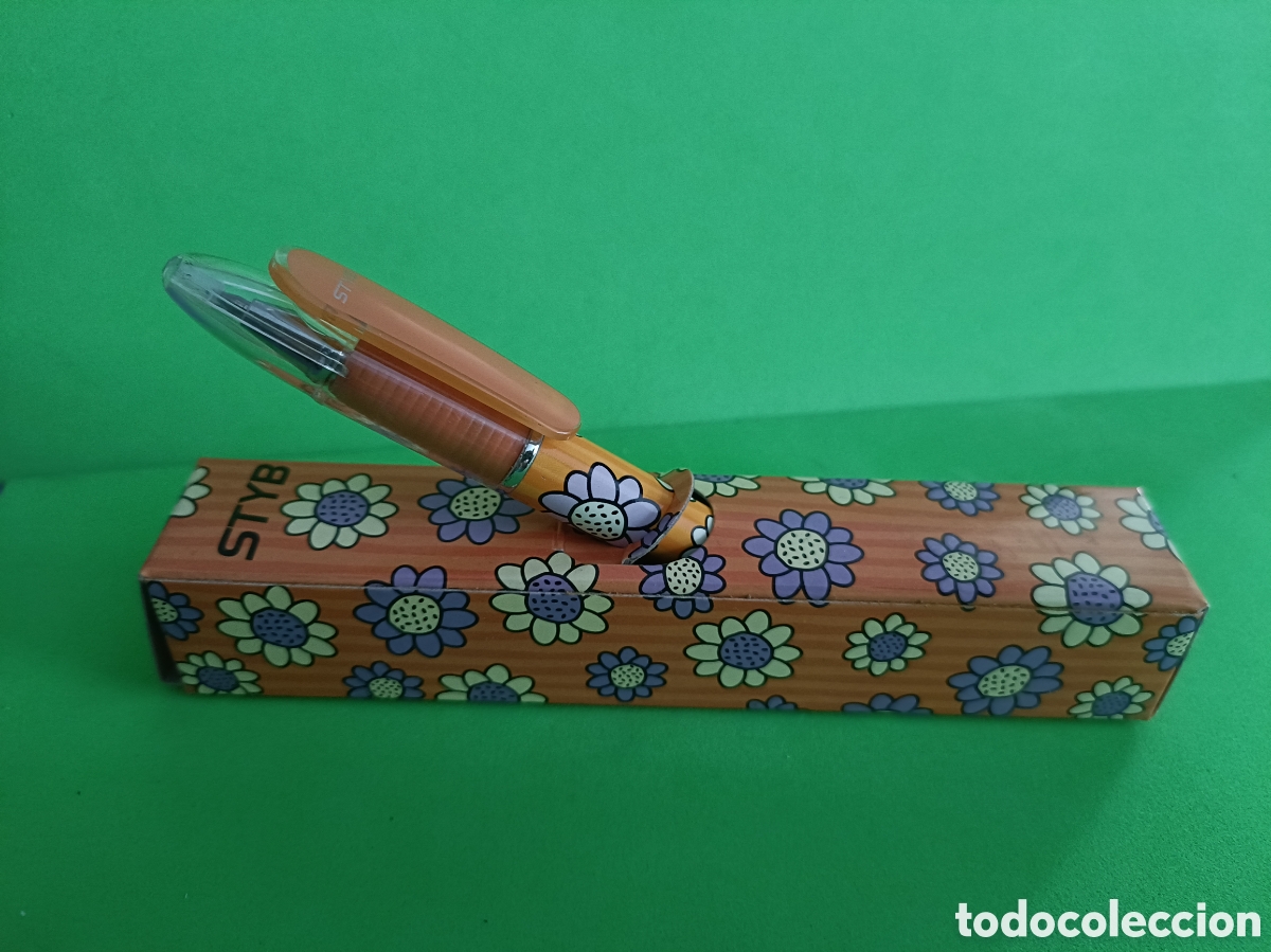 Bol&iacute;grafos antiguos: Bol&iacute;grafo Styb naranja - Foto 1