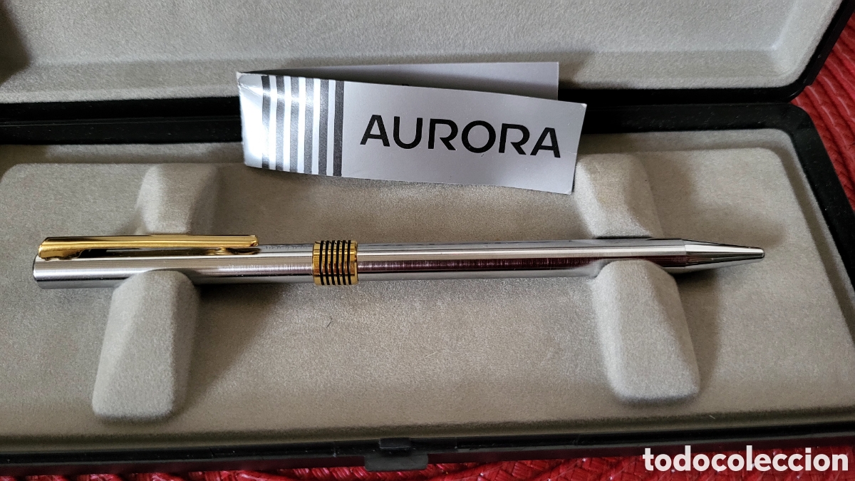 Bol&iacute;grafos antiguos: Boligrafo Aurora nuevo - Foto 3