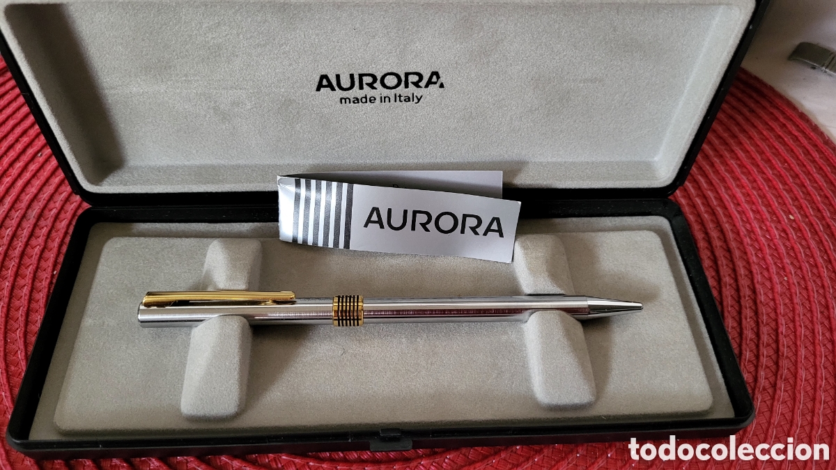 Bol&iacute;grafos antiguos: Boligrafo Aurora nuevo - Foto 4