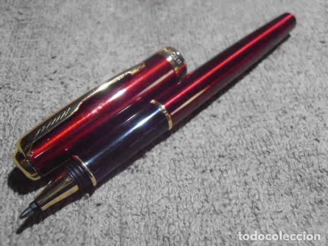 Stylos-bille anciens: NUEVO SIN ESTRENAR, ROLLER-GEL STOHOLEE. CON CARGADOR PARKER GRUESO