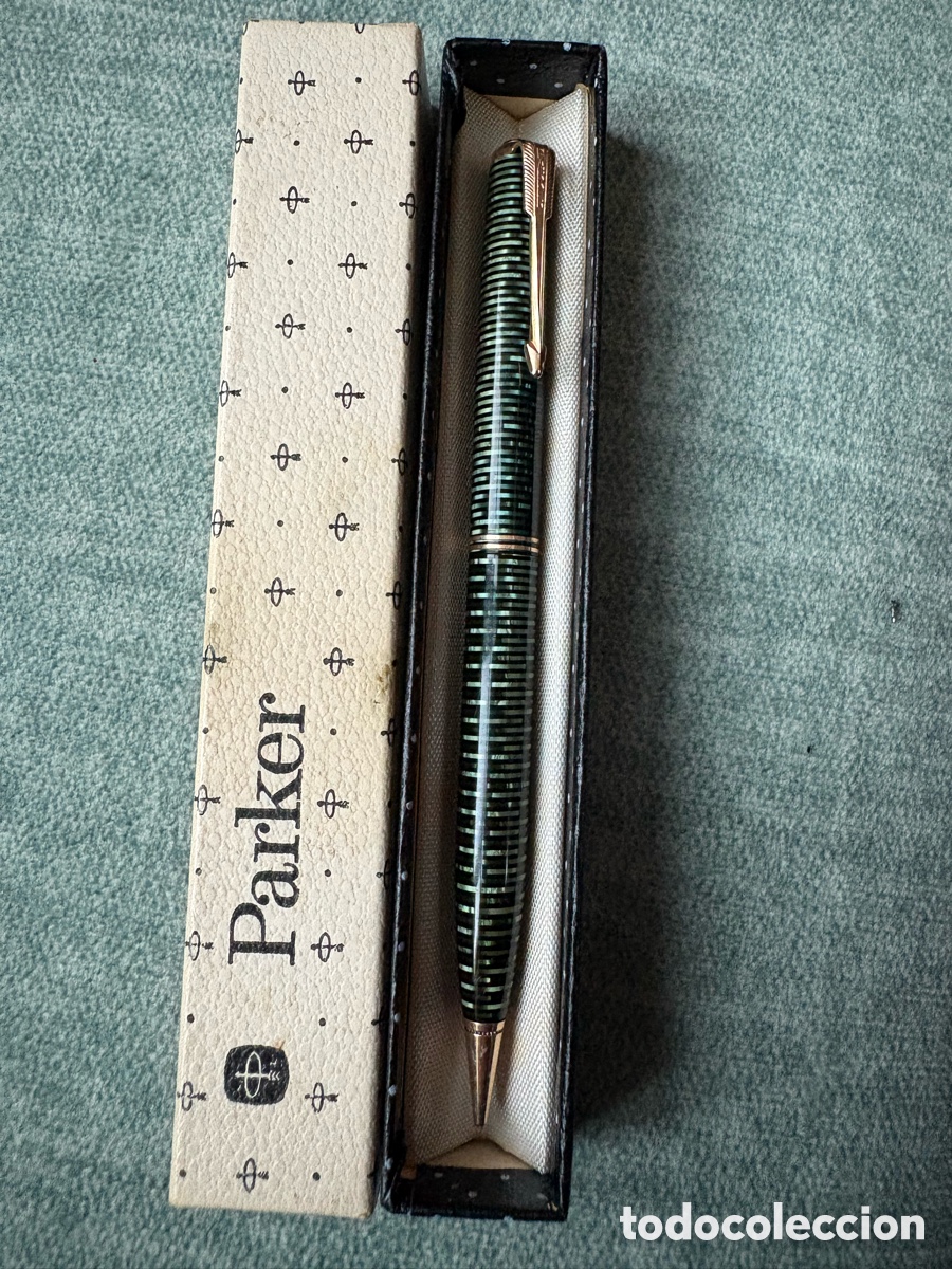 Esferogr&aacute;ficas antigas: (L257) Portaminas Parker Vacumatic Major vintage a&ntilde;os 40 + caja original