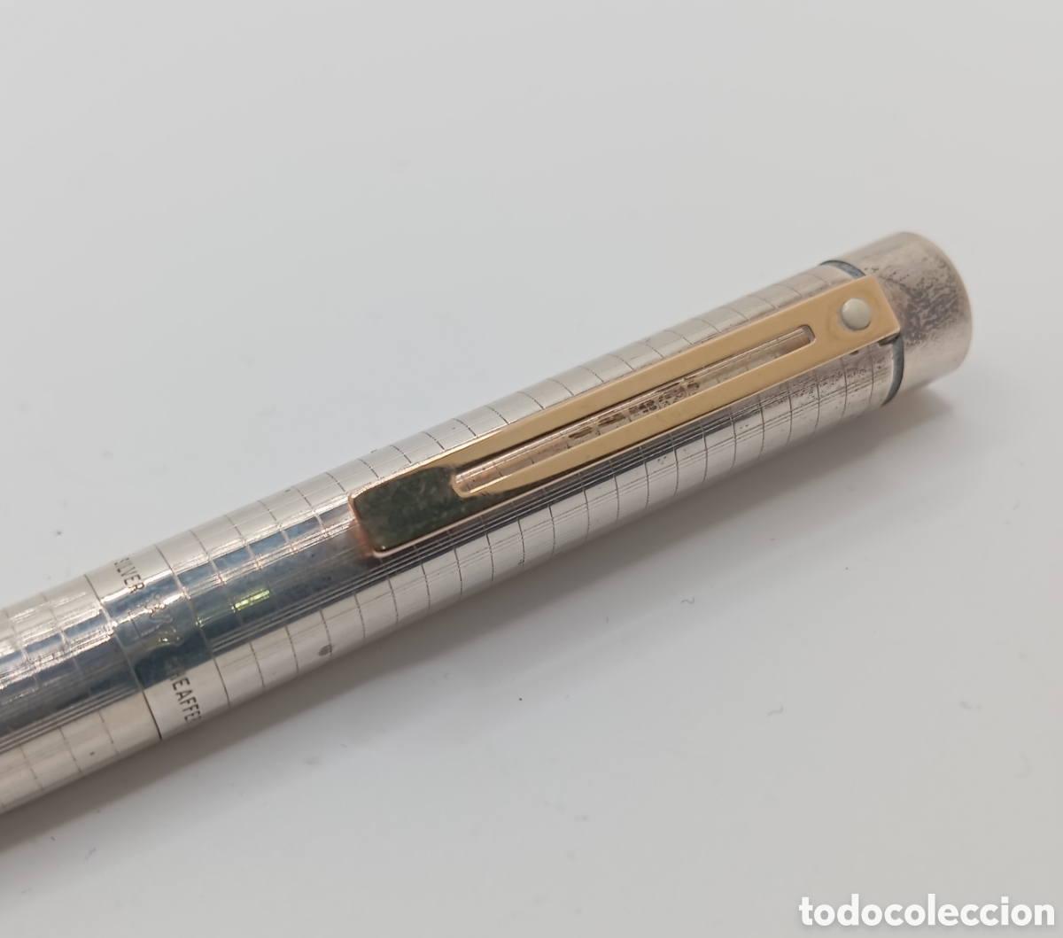 Bol&iacute;grafos antiguos: Rollerball Sheaffer Targa en plata de le6 - Foto 5