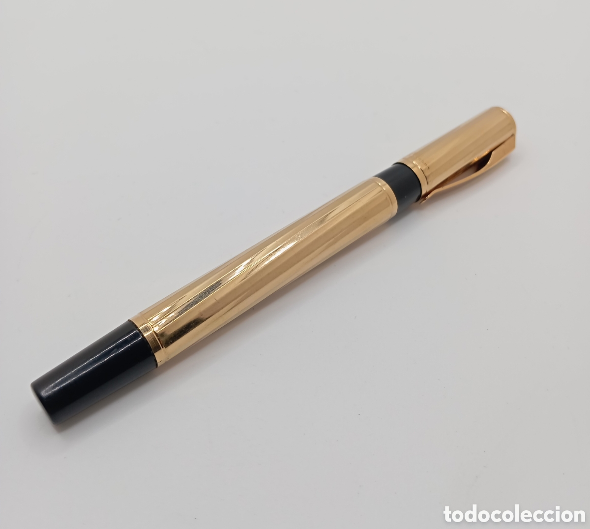Bol&iacute;grafos antiguos: Rollerball waterman dorado - Foto 1