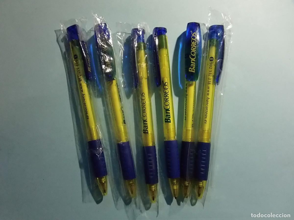 Old Ballpoint Pens: CORREOS - BOL&Iacute;GRAFOS BANCORREOS - 6 UNIDADES - NUEVOS.