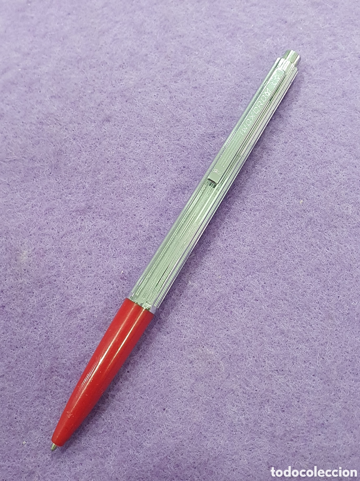 Stylos-bille anciens: Bol&iacute;grafo Inoxcrom a&ntilde;os 70. (L57)