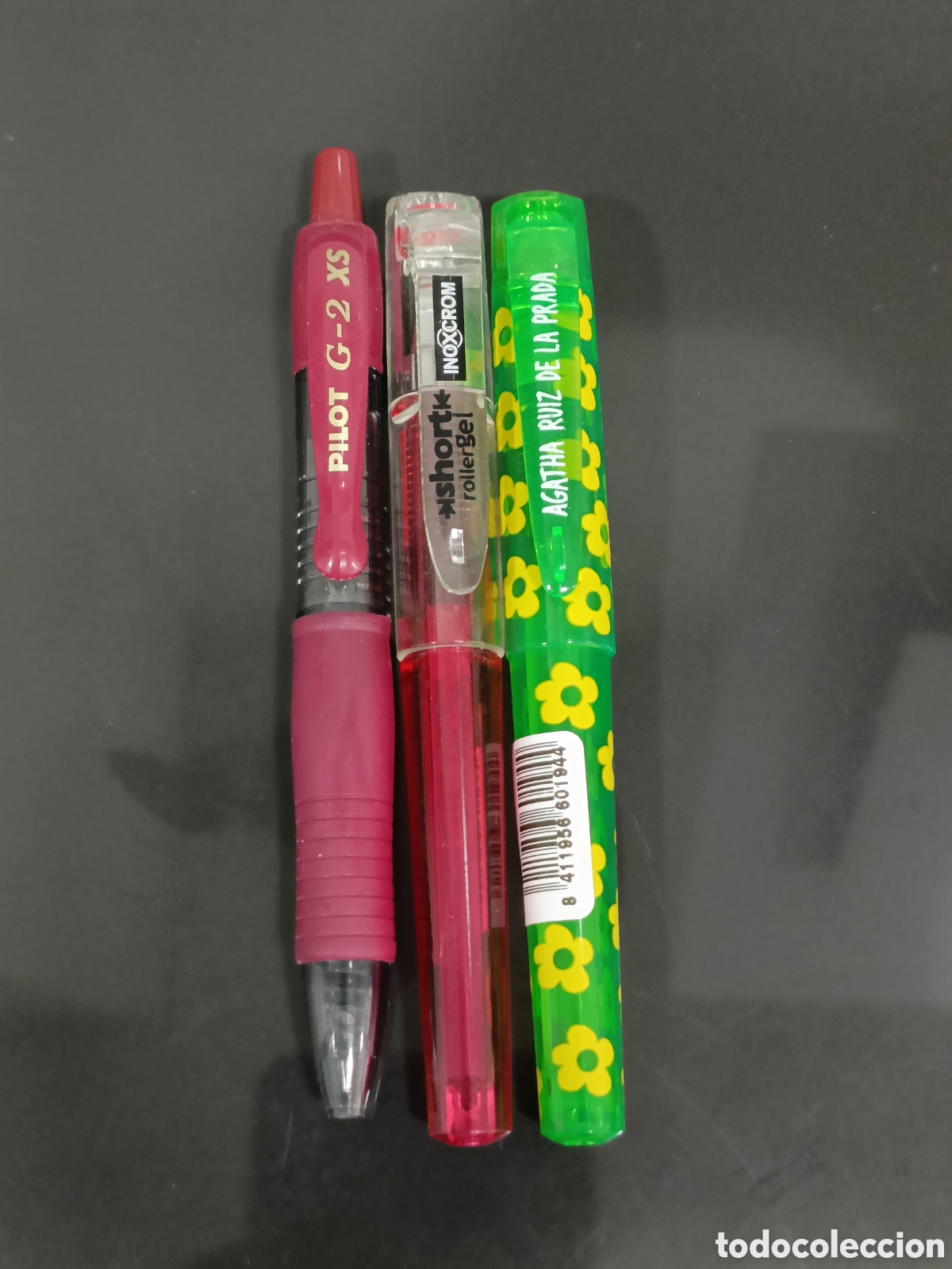 Bol&iacute;grafos antiguos: Lote bol&iacute;grafos Pilot + Inoxcrom Agatha Ruiz de la Prada
