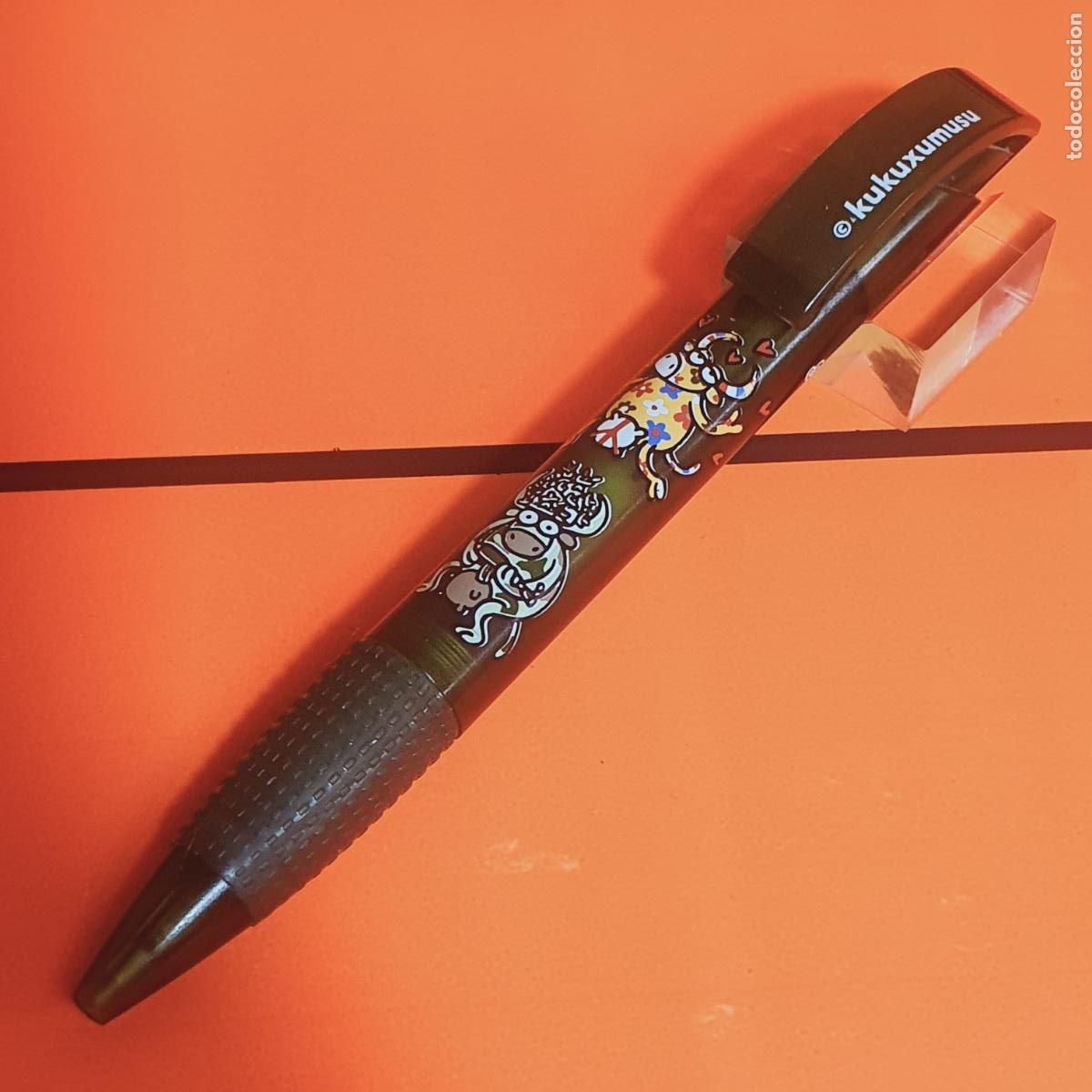 Bol&iacute;grafos antiguos: BOL&Iacute;GRAFO-INOXCROM SIDNEY KUKUXUMUSU-ESPA&Ntilde;A-VERDE OLIVA TRANSLUCENT-NUEVO-PRECIOSO-DESCATALOGADO.