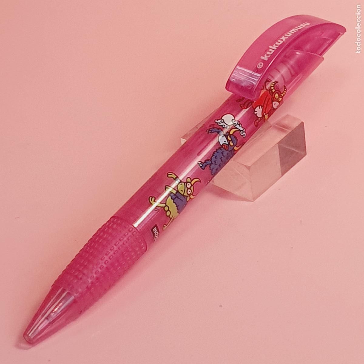 Bol&iacute;grafos antiguos: BOL&Iacute;GRAFO-INOXCROM SIDNEY KUKUXUMUSU-ESPA&Ntilde;A-ROSA TRANSLUCENT-NUEVO-PRECIOSO-DESCATALOGADO.