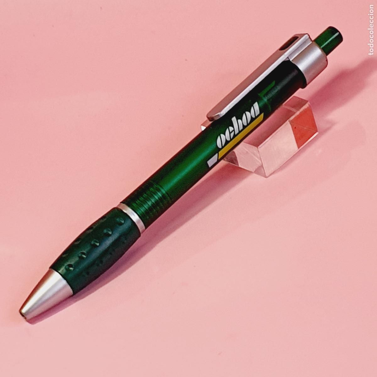 Bol&iacute;grafos antiguos: BOL&Iacute;GRAFO-SIN MARCA-OCHOA-VERDE TRANSLUCENT-VER FOTOGRAF&Iacute;AS.