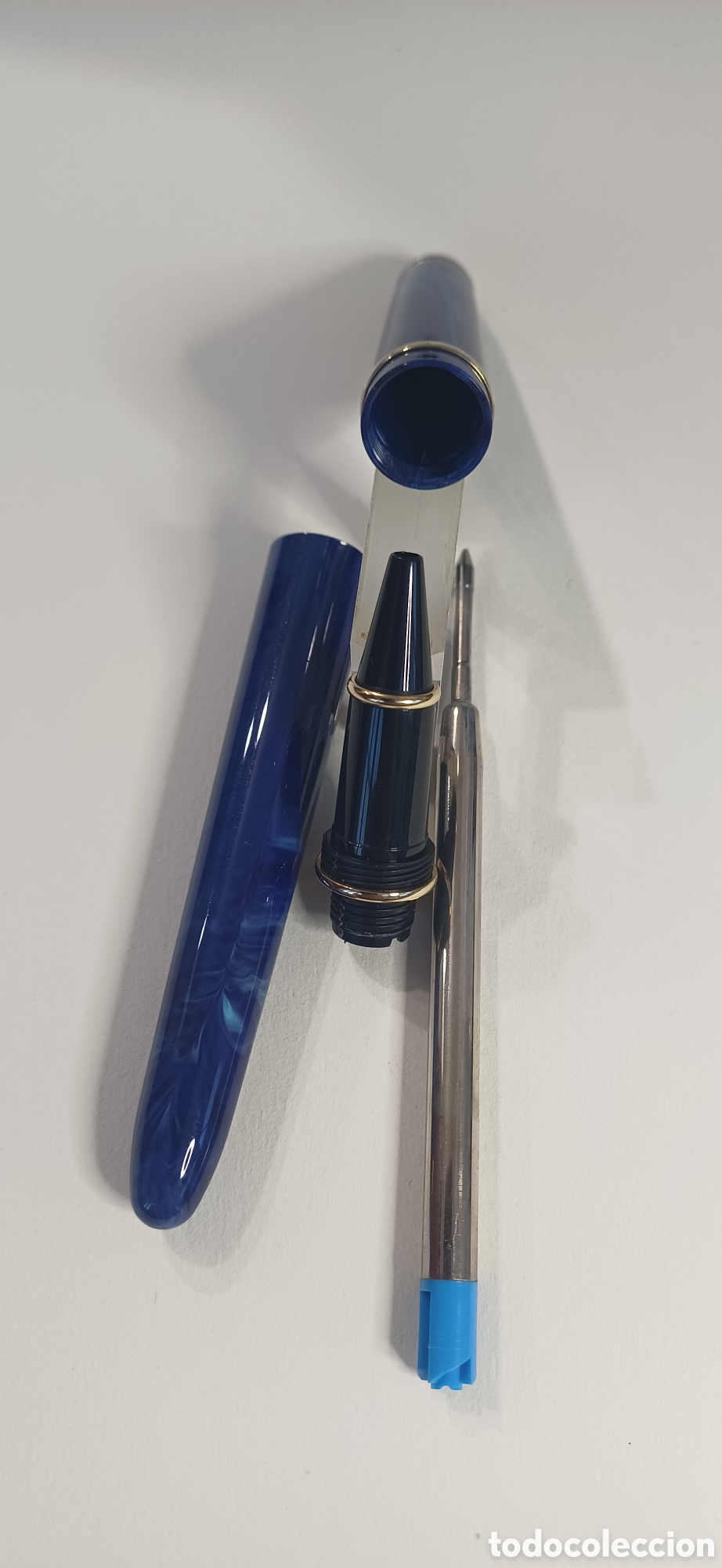 Bol&iacute;grafos antiguos: Boligrafo Daniel H&eacute;ctor azul. - Foto 3