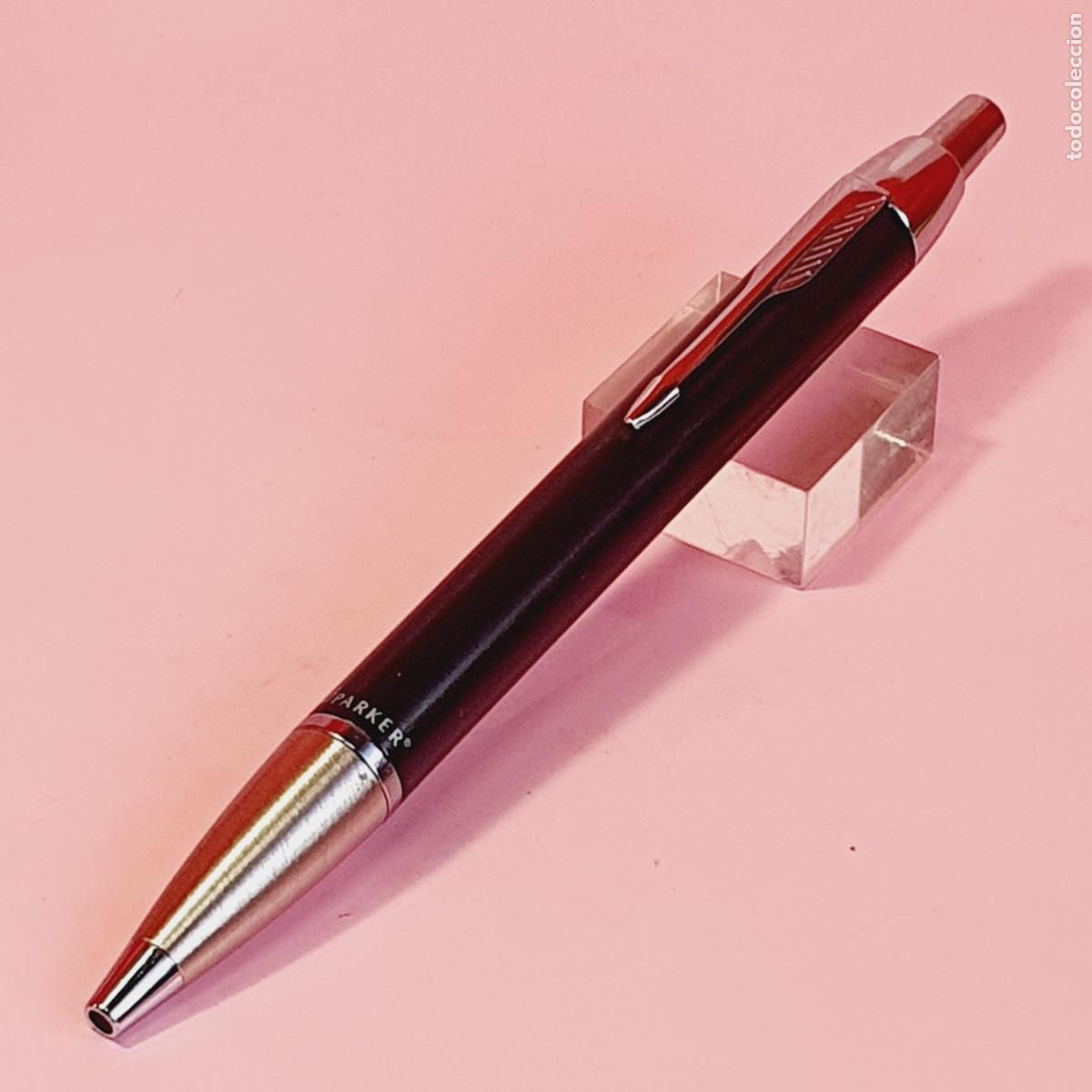 Bol&iacute;grafos antiguos: 7879*BOL&Iacute;GRAFO-PARKER IM-NEGRO+ACERO-EXCELENTE-COLECCIONISTAS.