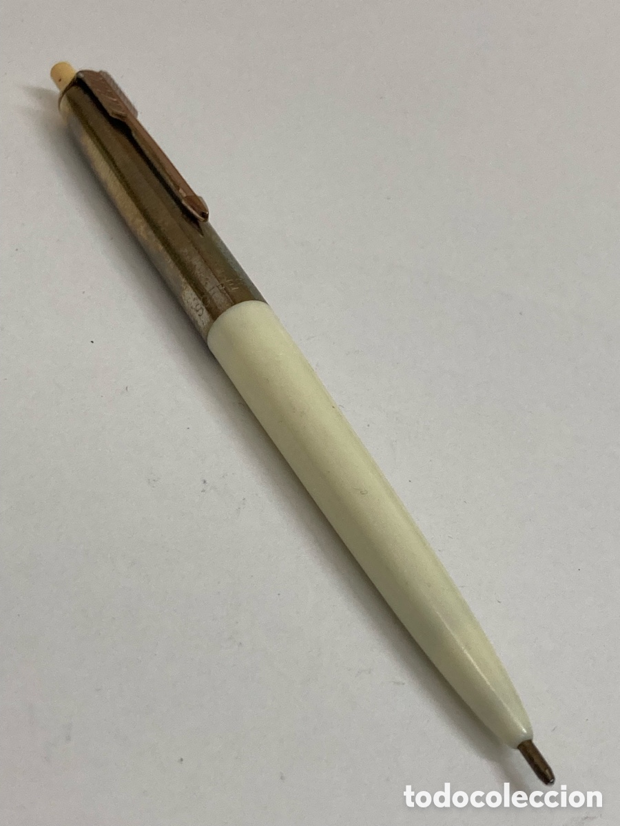 Bol&iacute;grafos antiguos: Bol&iacute;grafo Soffer cuerpo celuloide blanco