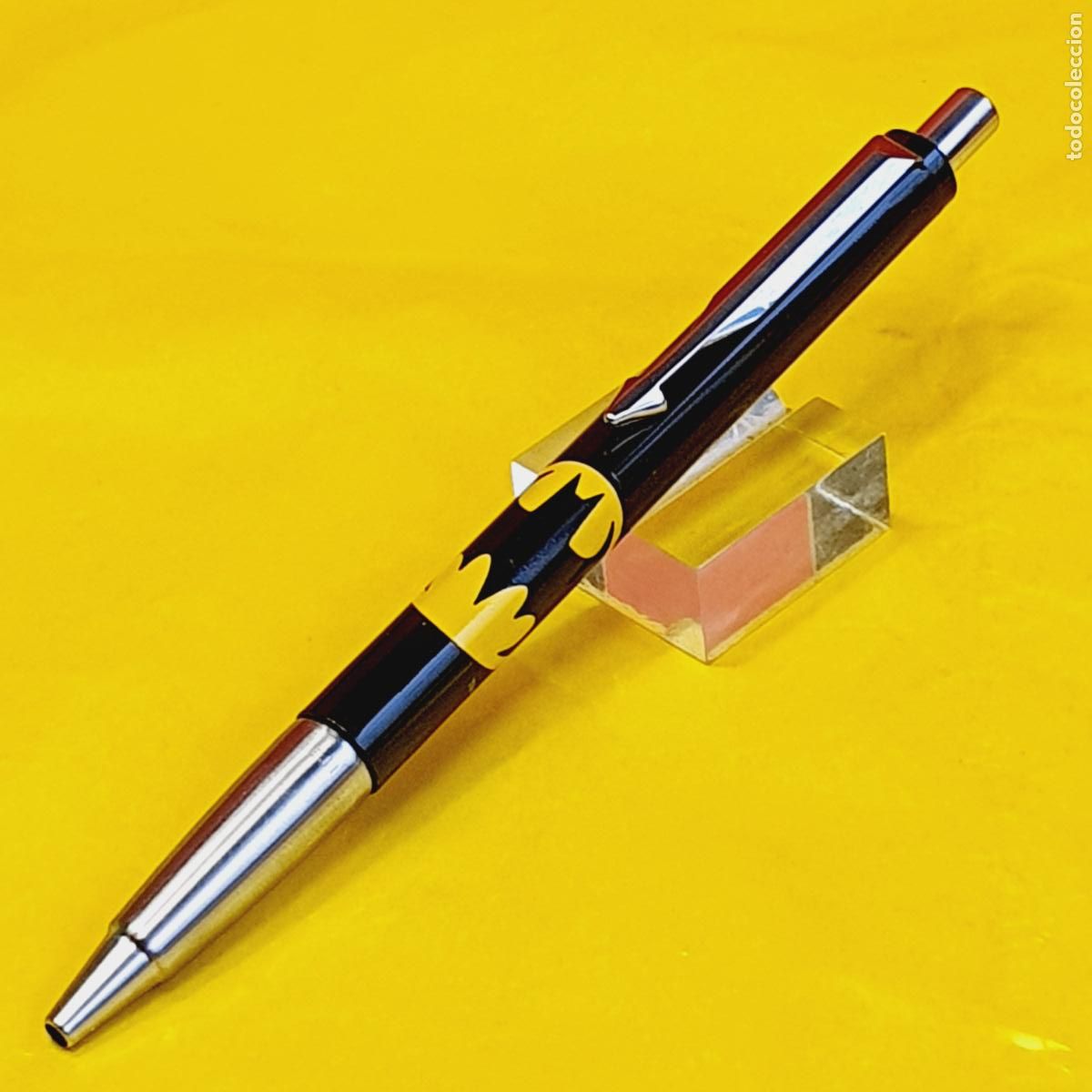 Bol&iacute;grafos antiguos: BOL&Iacute;GRAFO-PARKER VECTOR BATMAN-NEGRO+LOGO BATMAN-U.K.-E.II-NUEVO-PATENTE LOGO-VER FOTOGRAF&Iacute;AS