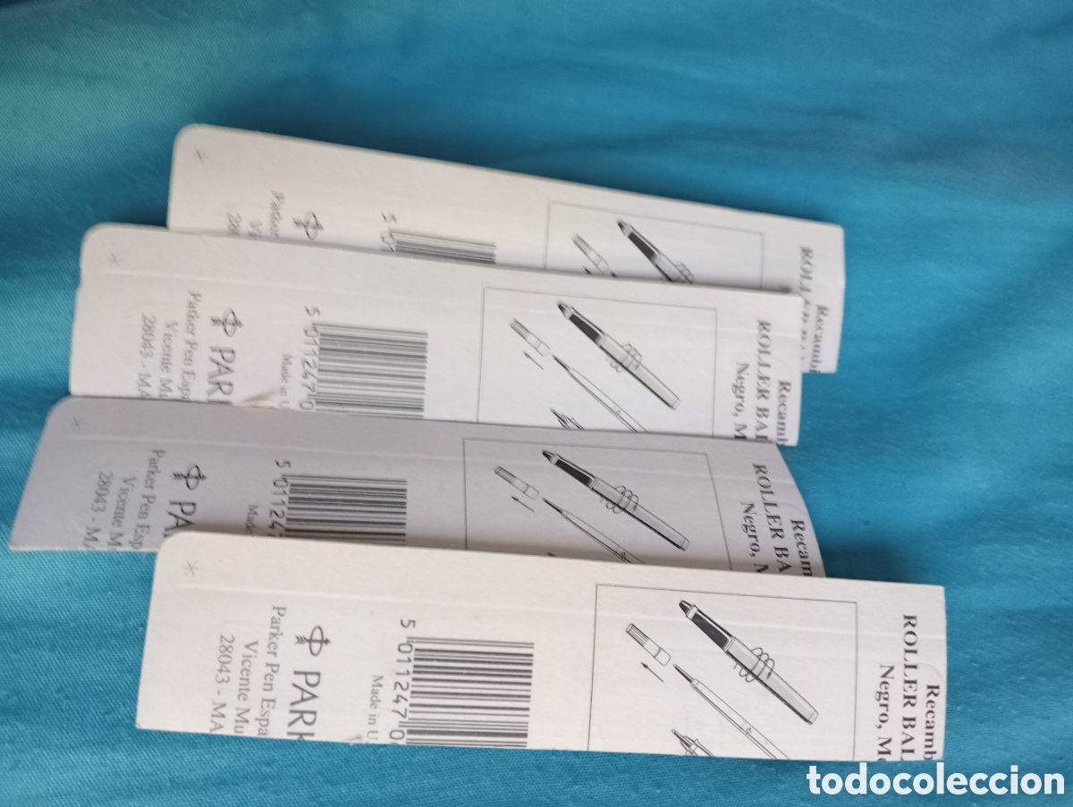 Bol&iacute;grafos antiguos: Recargas de roller Parker - Foto 3