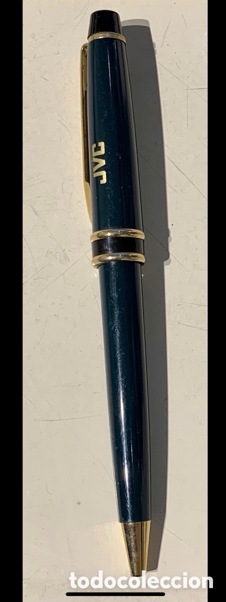 Bol&iacute;grafos antiguos: Bol&iacute;grafo. Publicidad EXPERT. JVC. Color negro. A&ntilde;os 80.