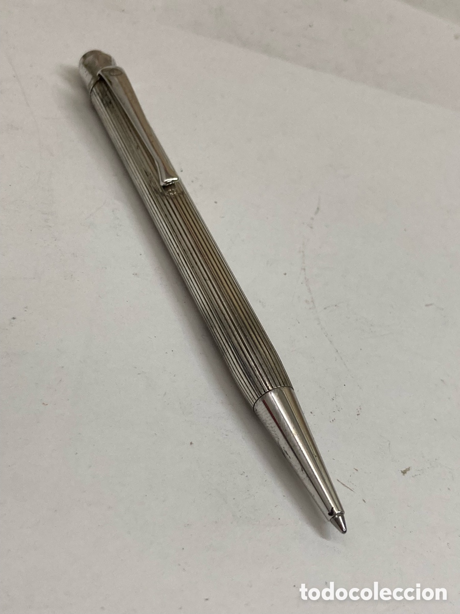 Bol&iacute;grafos antiguos: Bol&iacute;grafo Waldman cuerpo plateado