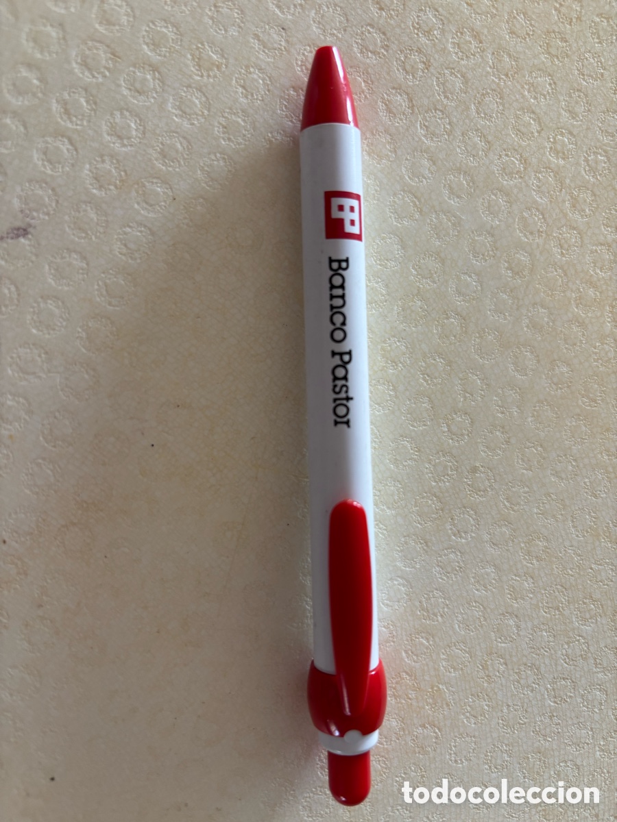 Bol&iacute;grafos antiguos: Bol&iacute;grafo Banco Pastor publicidad INOXCROM