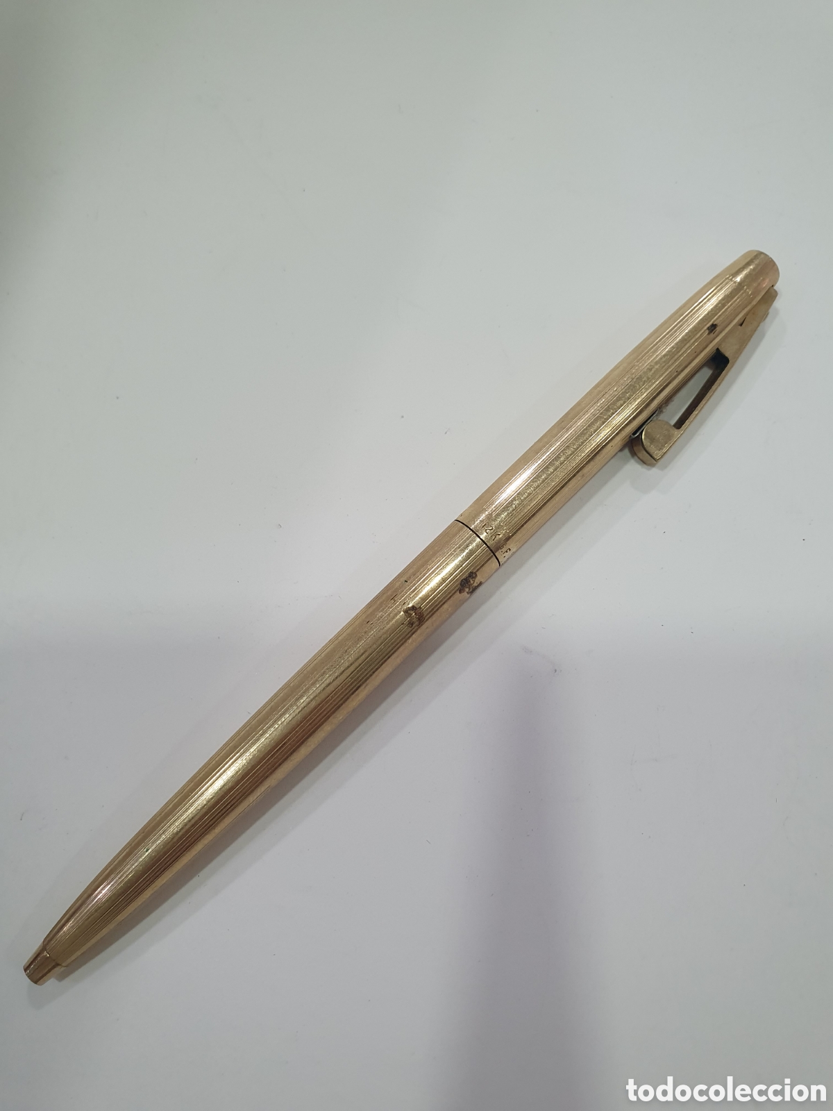 Old Ballpoint Pens: Bol&iacute;grafo Sheaffer dorado. (L57)
