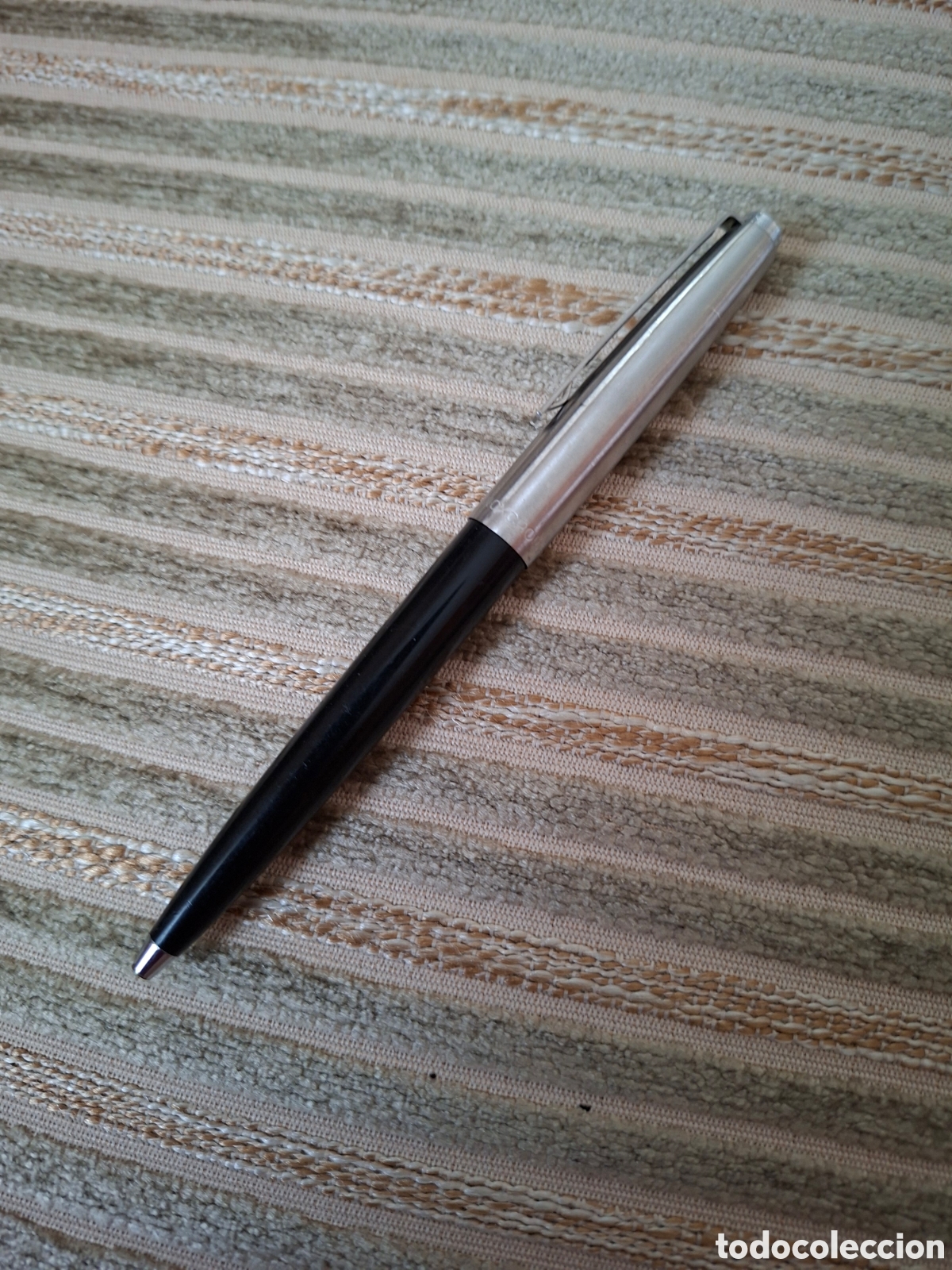 Bol&iacute;grafos antiguos: BOLIGRAFO INOXCROM 77, ACERO Y NEGRO