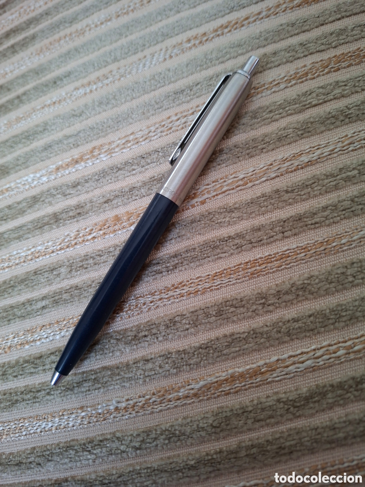 Bol&iacute;grafos antiguos: BOLIGRAFO INOXCROM 55, ACERO Y NEGRO