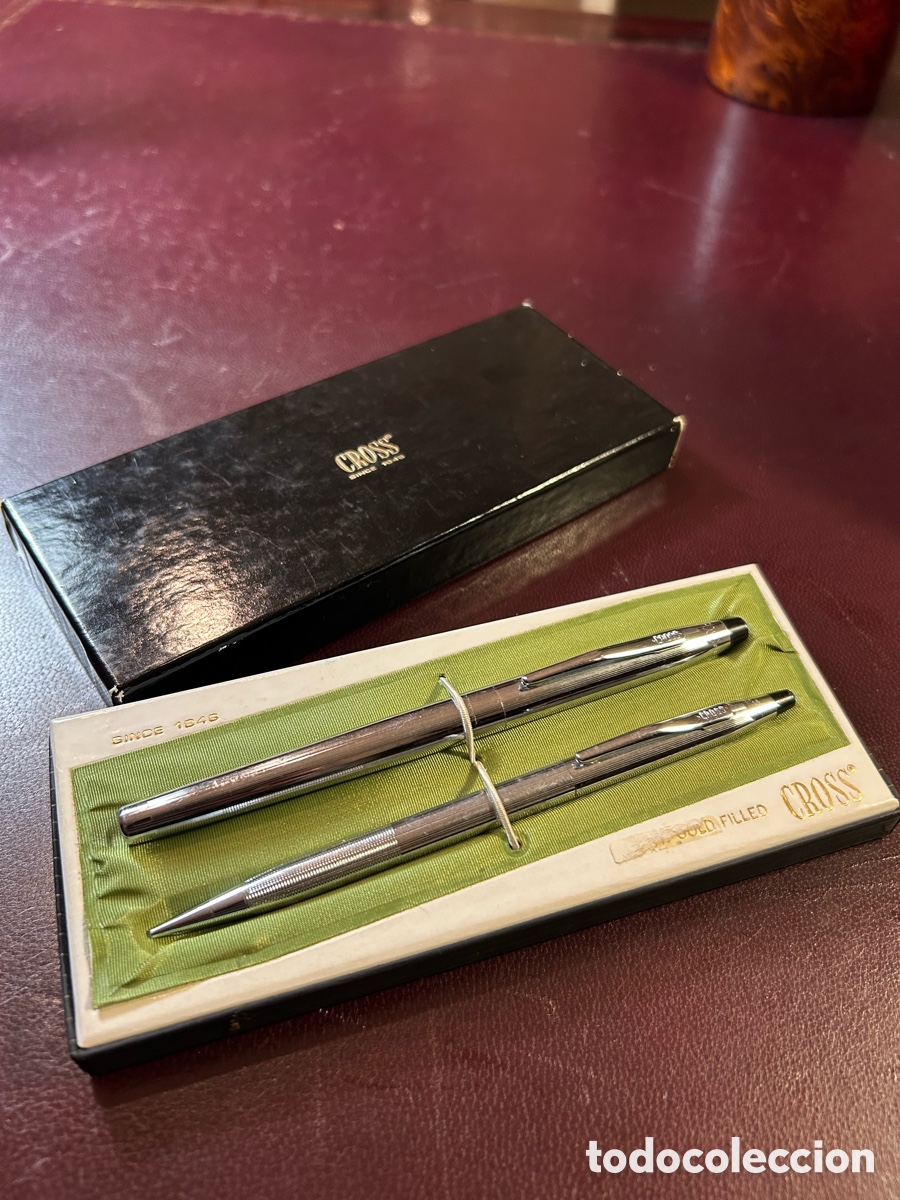 Bol&iacute;grafos antiguos: Bol&iacute;grafo y portaminas Cross