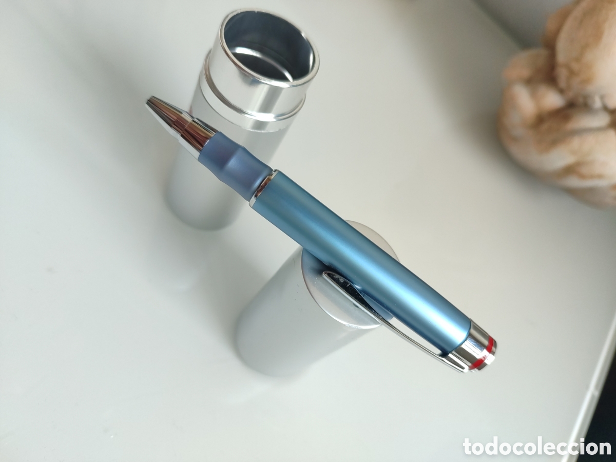 Bol&iacute;grafos antiguos: Bol&iacute;grafo Rotring azul esprit telesc&oacute;pico