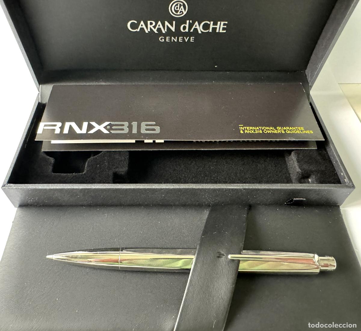 Bol&iacute;grafos antiguos: CARAN D&acute;ACHE, RARO MODELO FACETEADO, FABRICADO EN SUIZA, ALTA GAMA