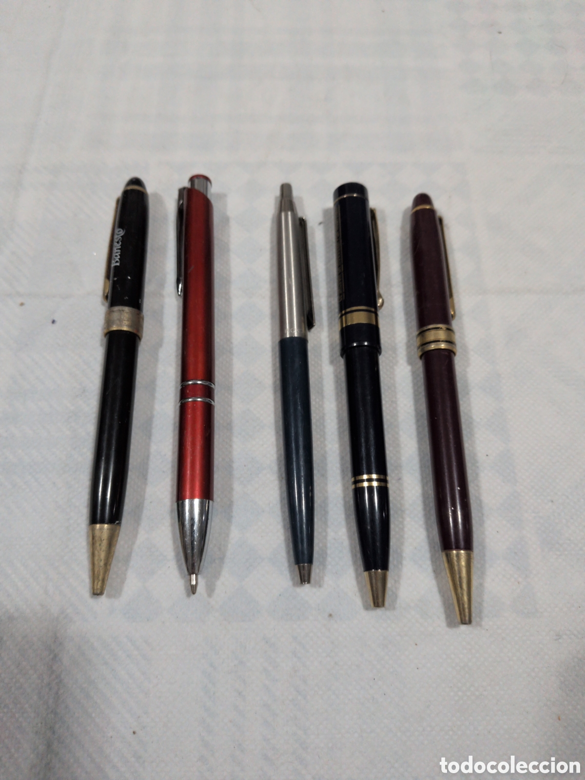 Old Ballpoint Pens: Lote de 5 bol&iacute;grafos antiguos