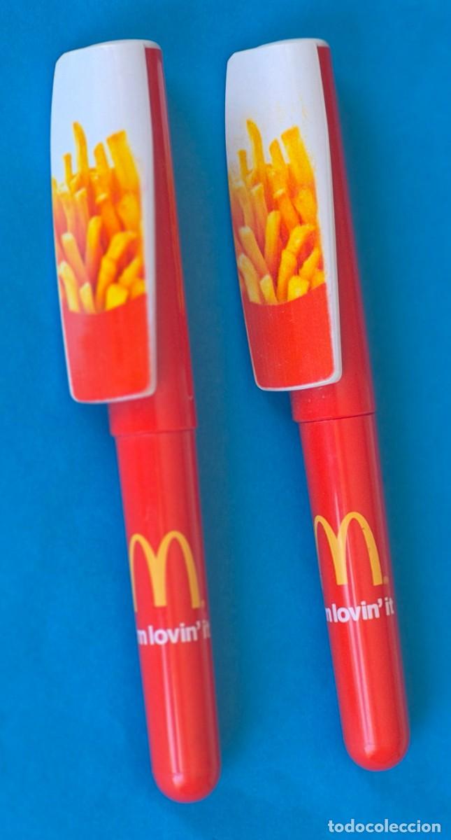 Bol&iacute;grafos antiguos: INOXCROM BOLIGRAFO PUBLICIDAD MC DONALD&rsquo;s &ndash; lote 2 bol&iacute;grafos