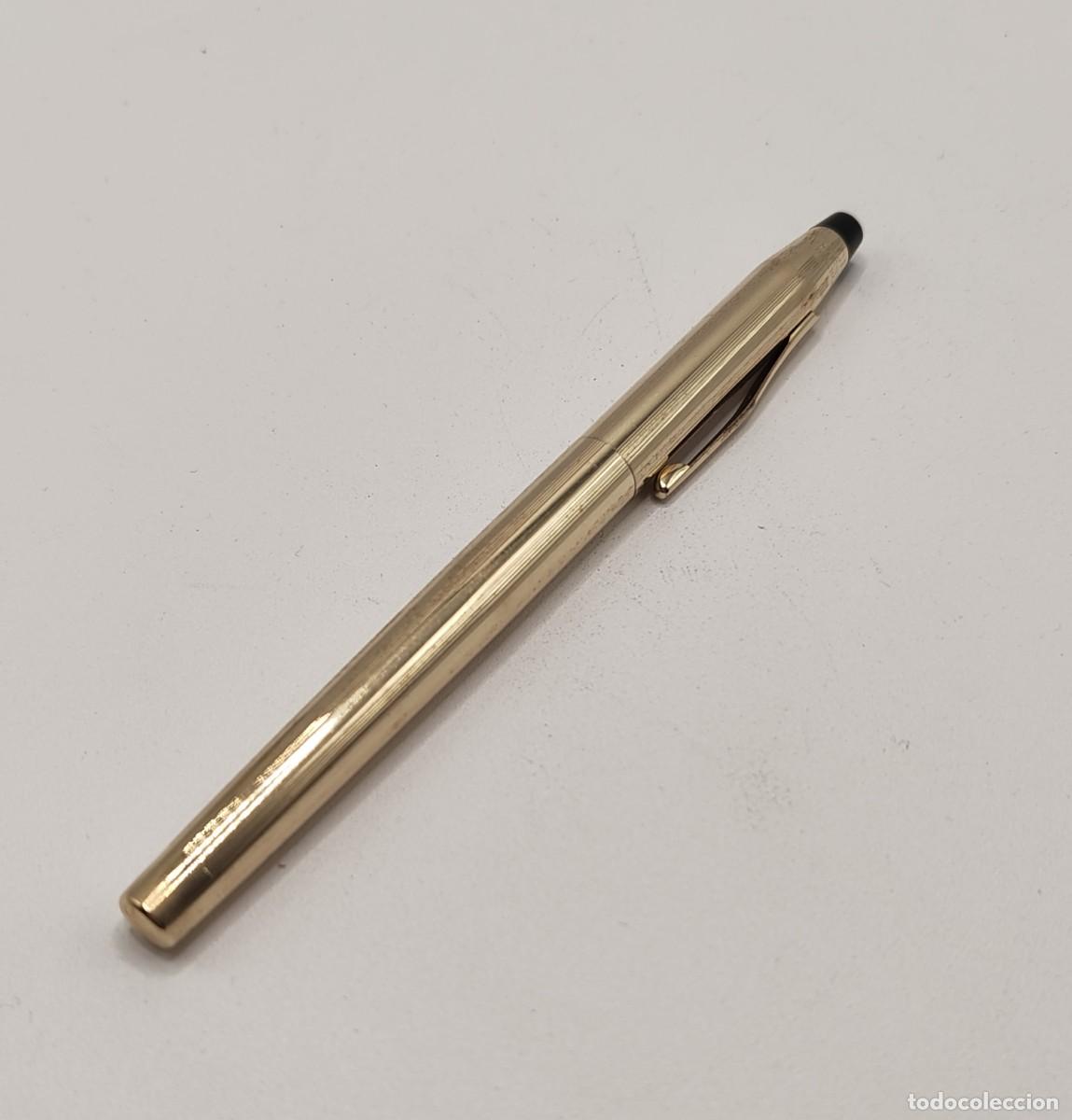 Bol&iacute;grafos antiguos: ROLLERBALL CROSS CENTURY CHAPADO EN ORO 14K - MADE IN USA