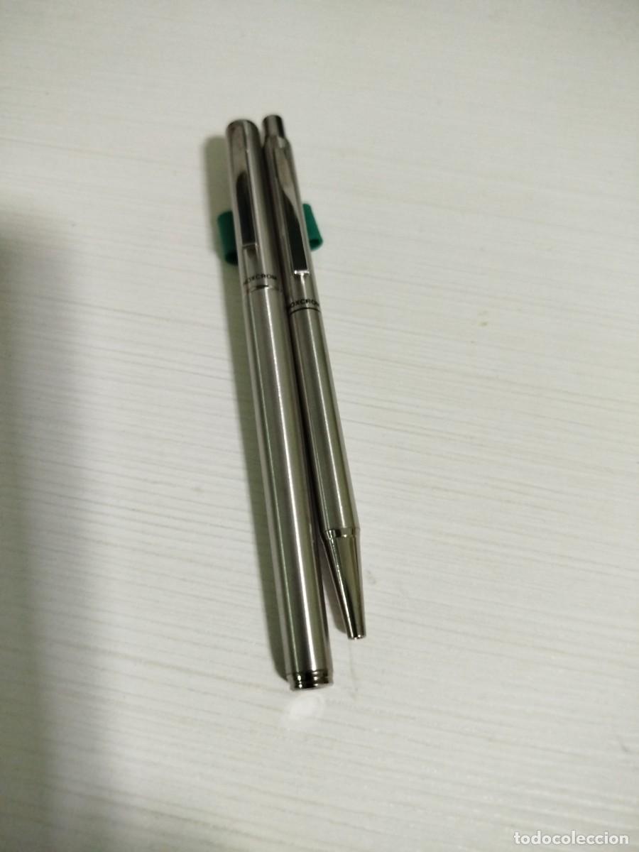 Bol&iacute;grafos antiguos: Pluma estilogr&aacute;fica y bol&iacute;grafo inoxcrom
