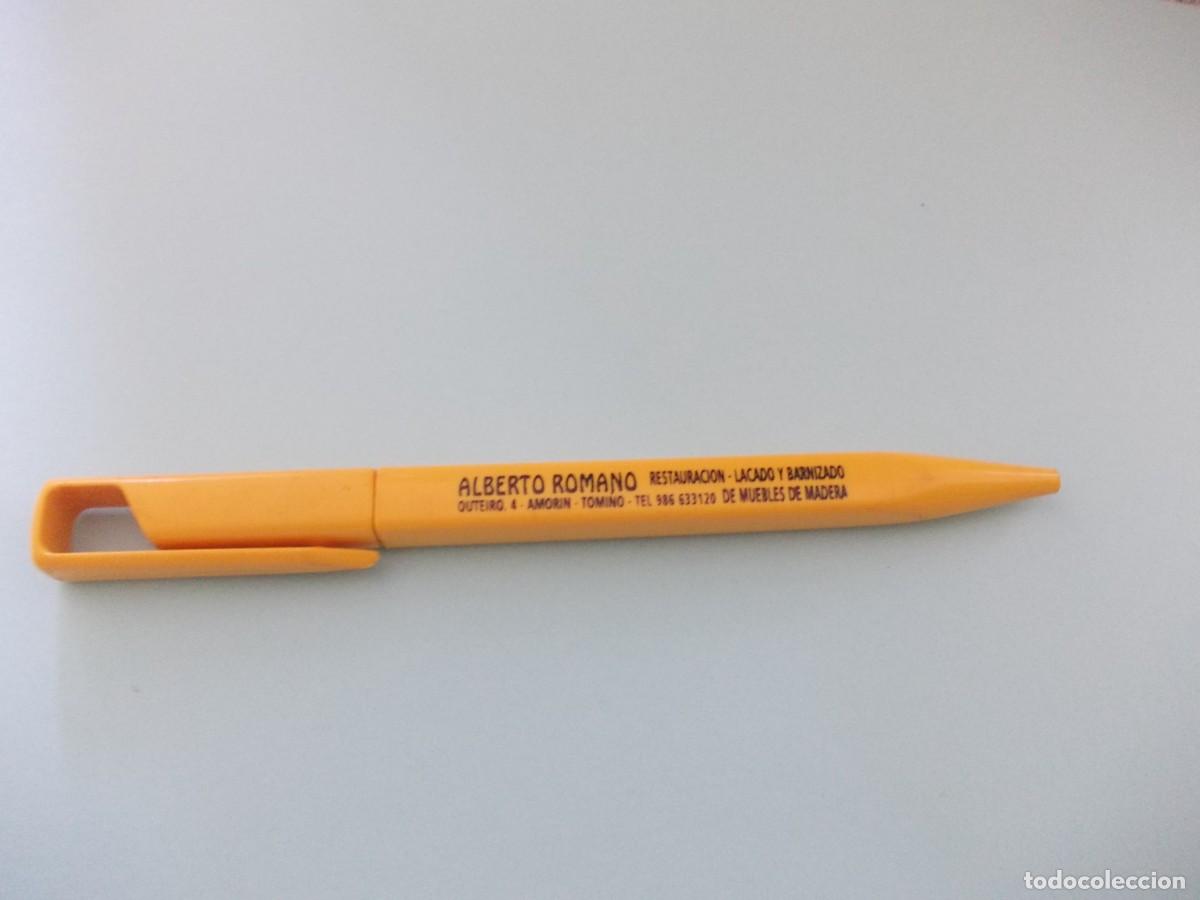 Bol&iacute;grafos antiguos: Bol&iacute;grafo Alberto Romano Restauraci&oacute;n Muebles Amor&iacute;n Tomi&ntilde;o Pontevedra publicidad madera escritura