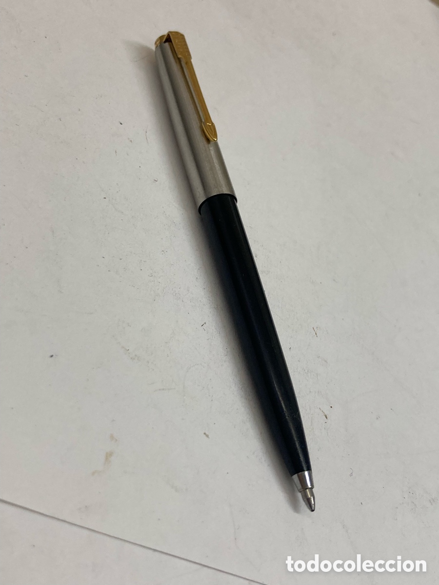 Bol&iacute;grafos antiguos: Bol&iacute;grafo Parker 45 cuerpo celuloide negro