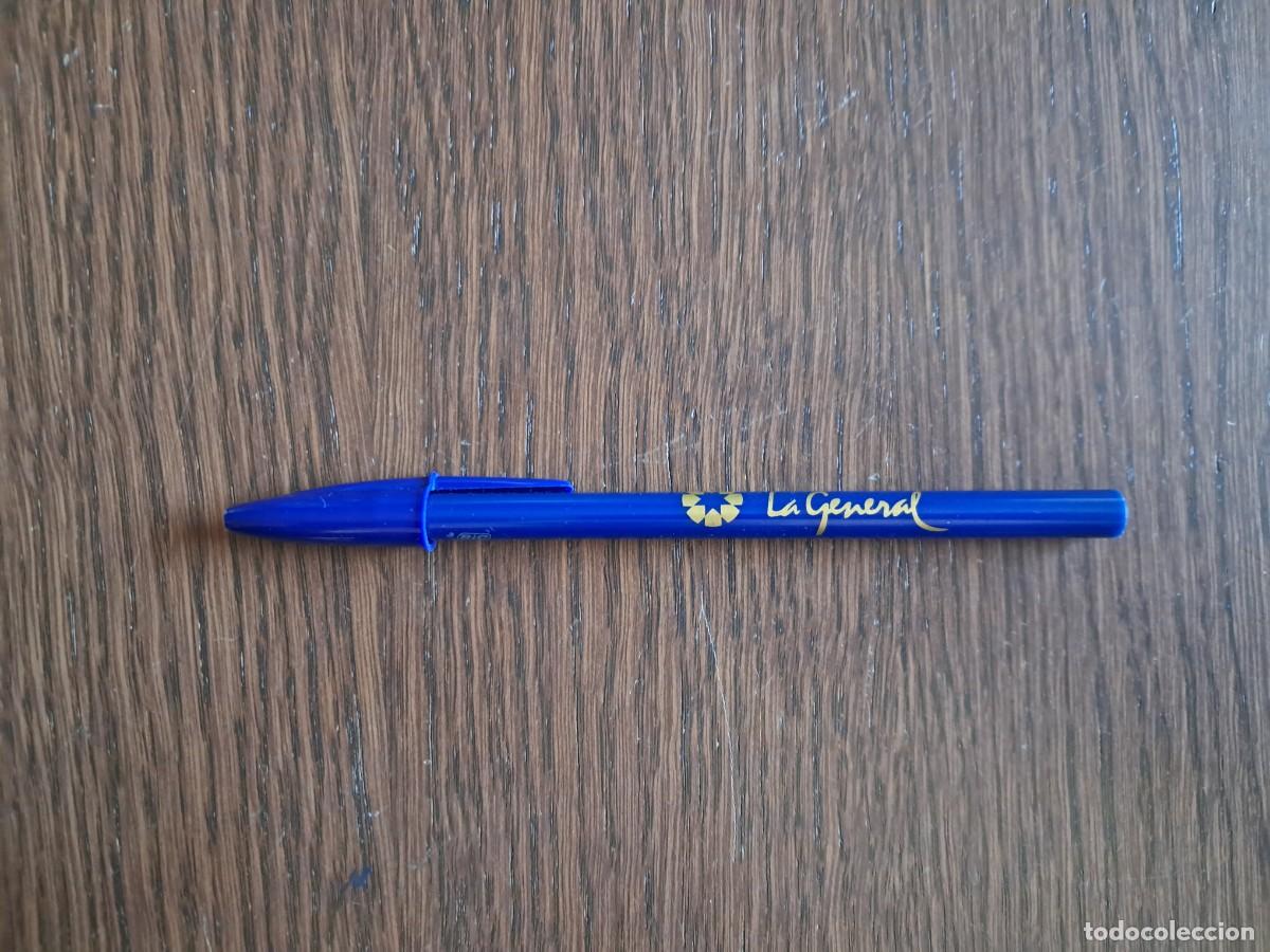 Bol&iacute;grafos antiguos: bol&iacute;grafo de publicidad, caja de ahorros La General, Granada.