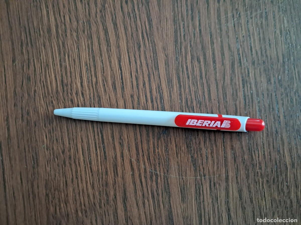 Bol&iacute;grafos antiguos: bol&iacute;grafo de publicidad, Iberia, transporte a&eacute;reo.