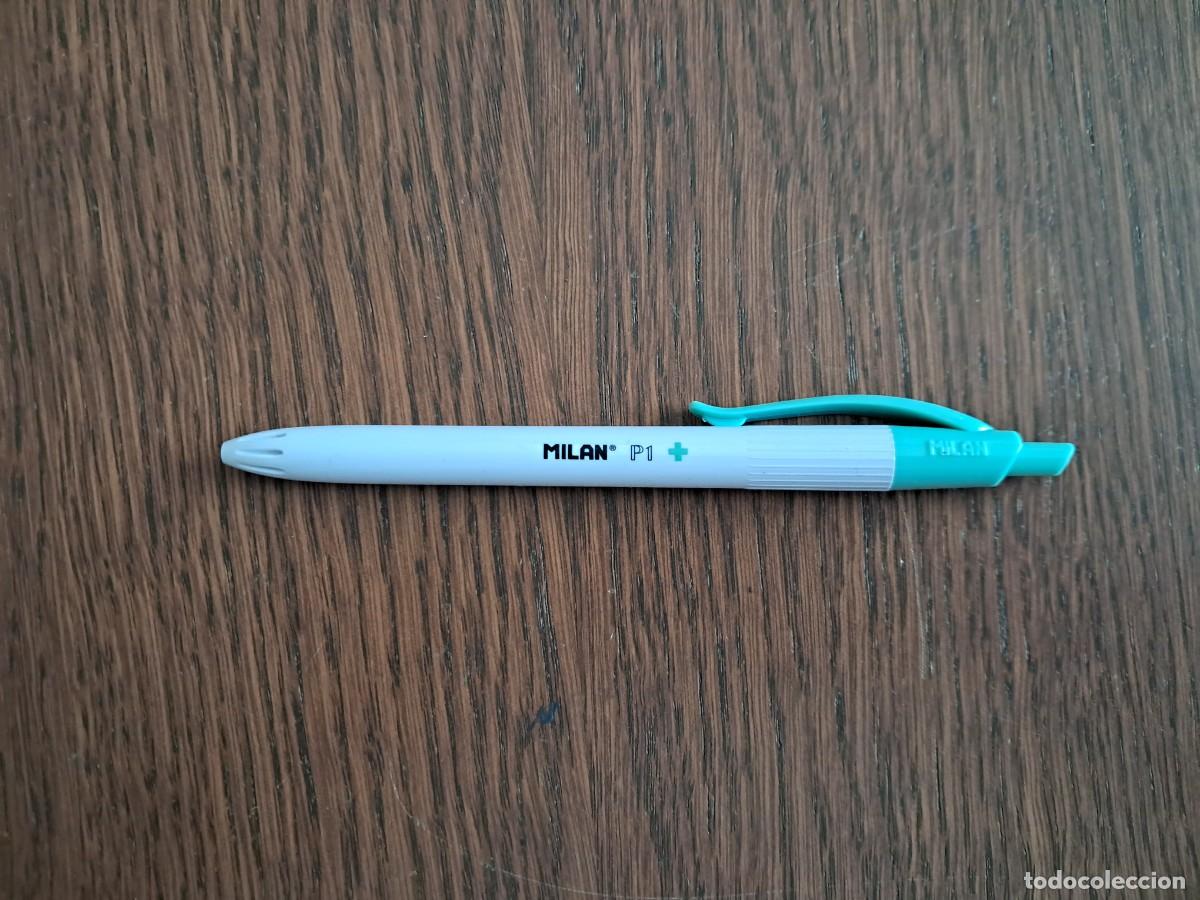 Bol&iacute;grafos antiguos: bol&iacute;grafo de pl&aacute;stico, Milan P1, antibacterial.