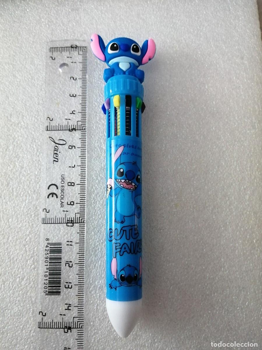 Bol&iacute;grafos antiguos: BOL&Iacute;GRAFO STITCH DISNEY MERCHANDISING ANGEL 10 COLORES MODELO2