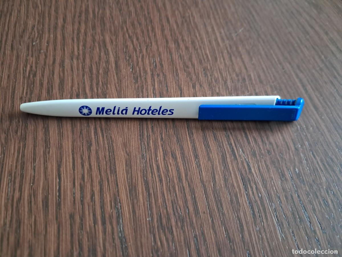 Bol&iacute;grafos antiguos: bol&iacute;grafo de publicidad, Meli&aacute; Hoteles.