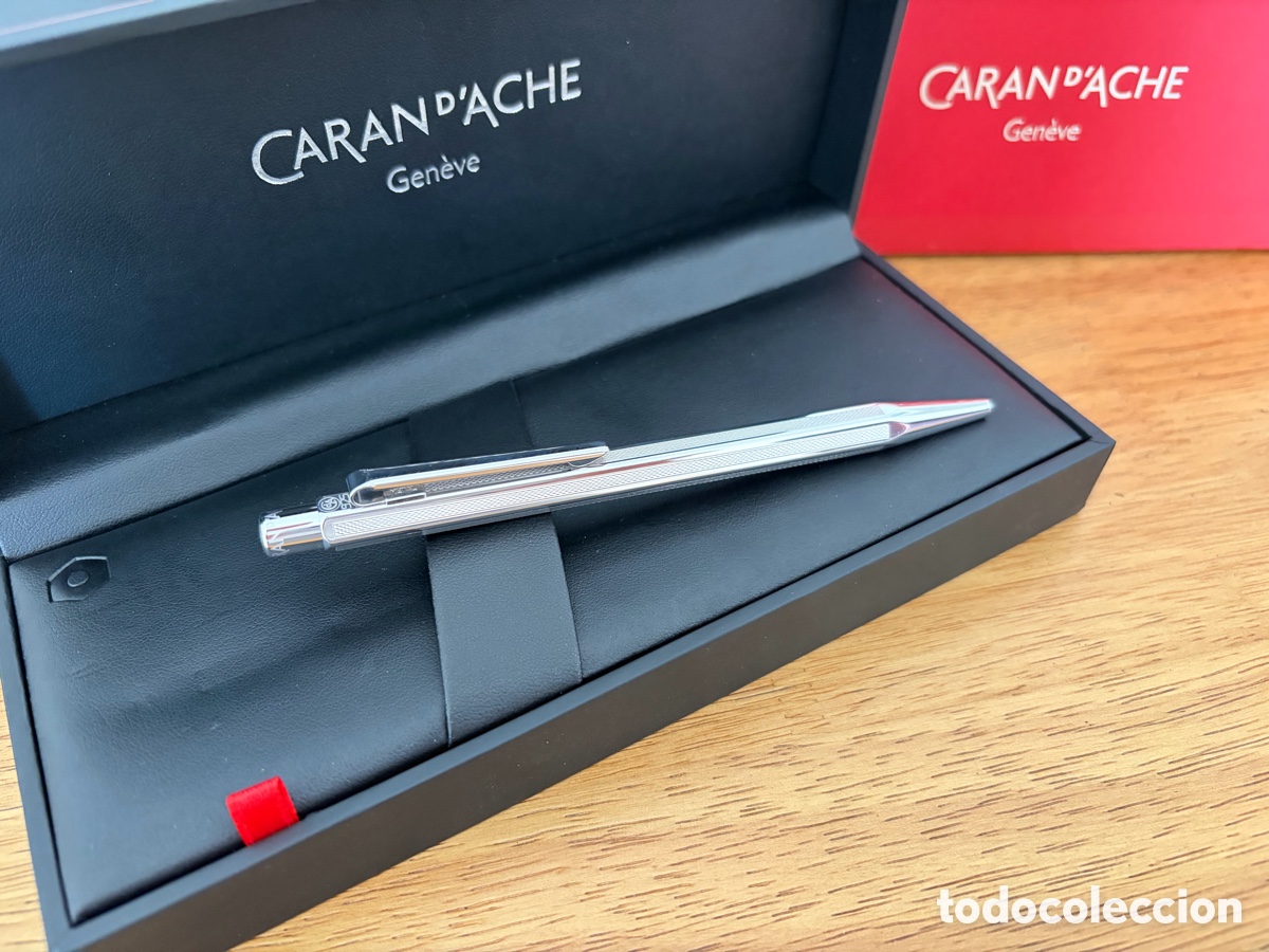 Bol&iacute;grafos antiguos: Bol&iacute;grafo Caran d'Ache Ecrid'Or en Plata 925