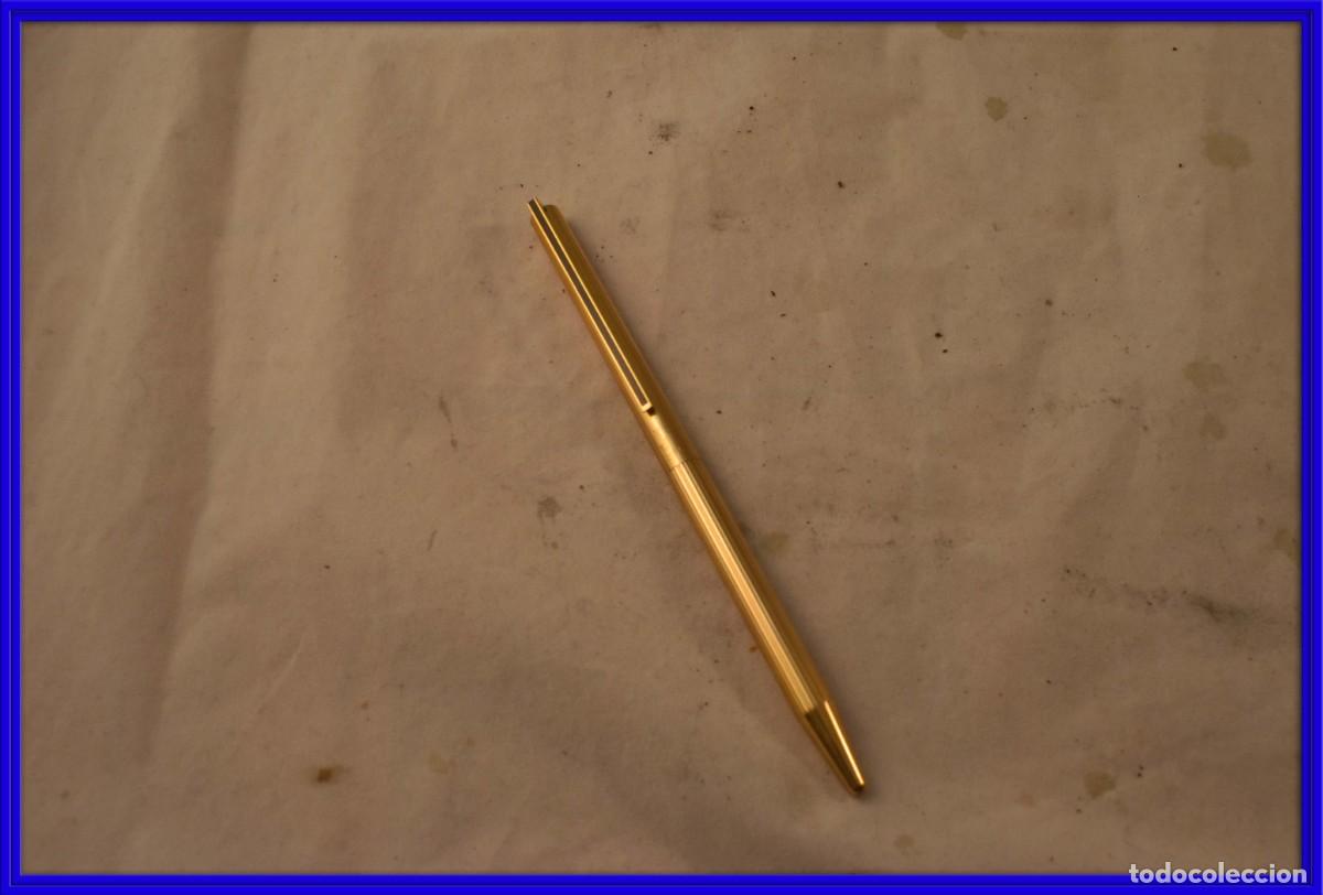 Bol&iacute;grafos antiguos: Boligrafo Dupont de oro firmado y numerado