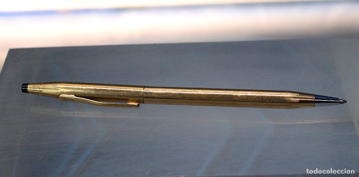 Bol&iacute;grafos antiguos: Bol&iacute;grafo Cross Classic 1/20 14 kt. Rolled Oro. Made in Ireland.