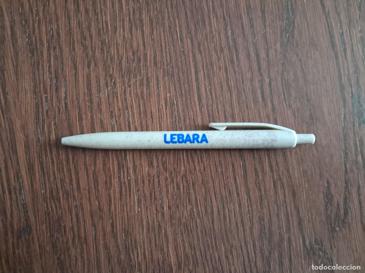 Bol&iacute;grafos antiguos: bol&iacute;grafo de publicidad, Lebara, telefon&iacute;a m&oacute;vil.