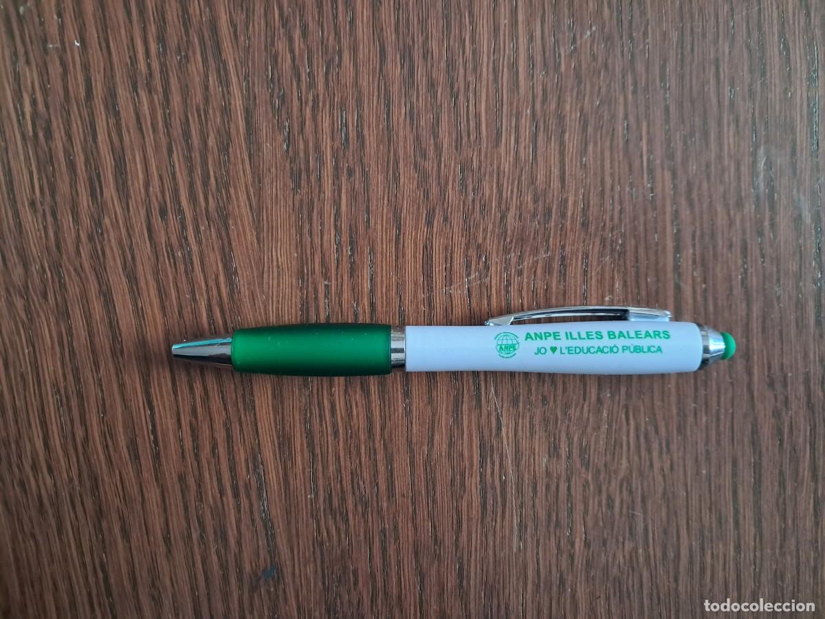 Bol&iacute;grafos antiguos: bol&iacute;grafo de publicidad, sindicato ANPE, ense&ntilde;anza, Illes Balears.