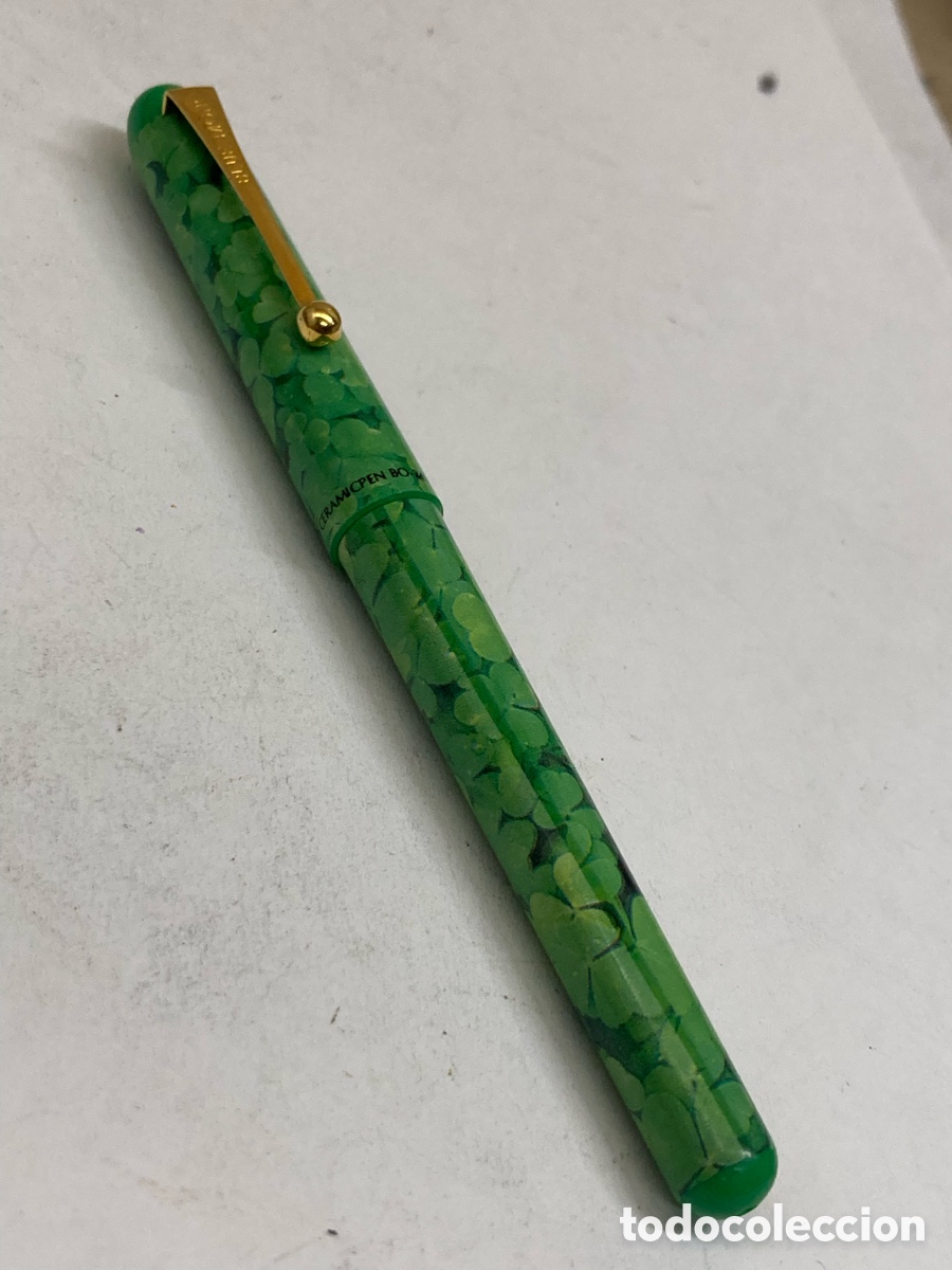 Bol&iacute;grafos antiguos: Bol&iacute;grafo Blue Mono cuerpo verde