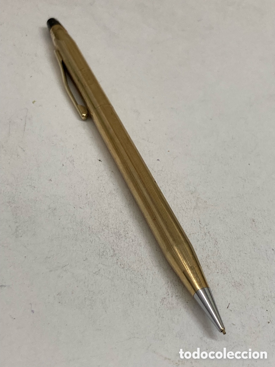 Bol&iacute;grafos antiguos: Portaminas Cross cuerpo Gold