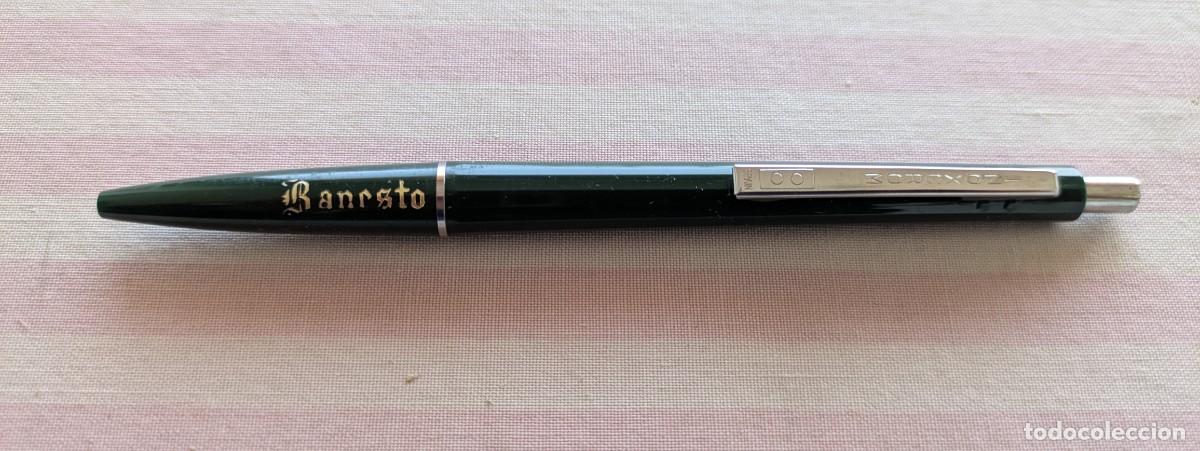 Bol&iacute;grafos antiguos: Antiguo bol&iacute;grafo marca Inoxcrom de Banesto. Funciona